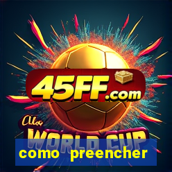 como preencher recibo de pagamento